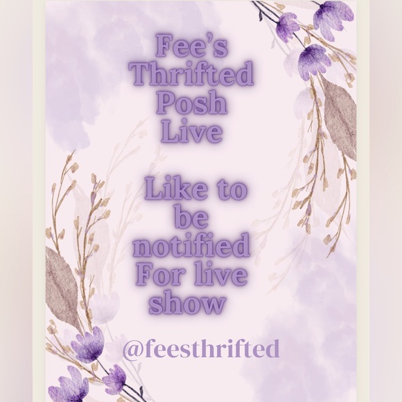 Felicia’s PoshShow Notification! Like this listing to be notified on all shows💜 - Picture 1 of 2